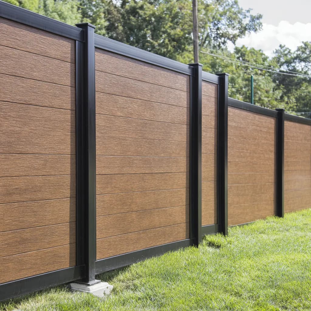 PVC fence with decorative panels installed in Pittsburgh